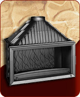 Чугунная каминная топка ГРАНД ВИЗЬОН 1100