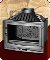 Чугунная каминная топка СЕЛЕНИК 700  INVICTA (ИНВИКТА) с заслонкой